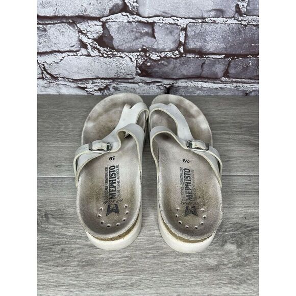 Mephisto Womens Sandals Helen Casual Buckle Strap Toe-Post Open Back Leather 39 - Picture 12 of 16